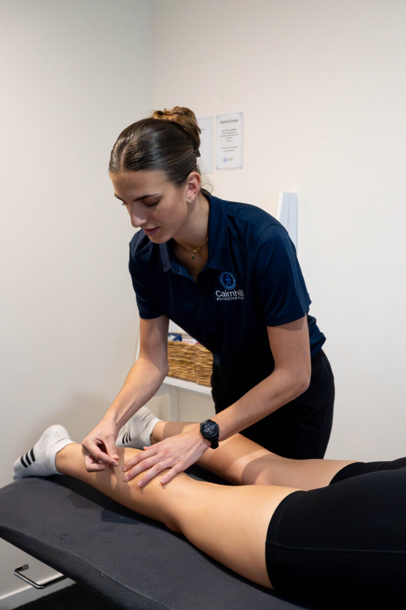 Acupuncture needles being applied during treatment