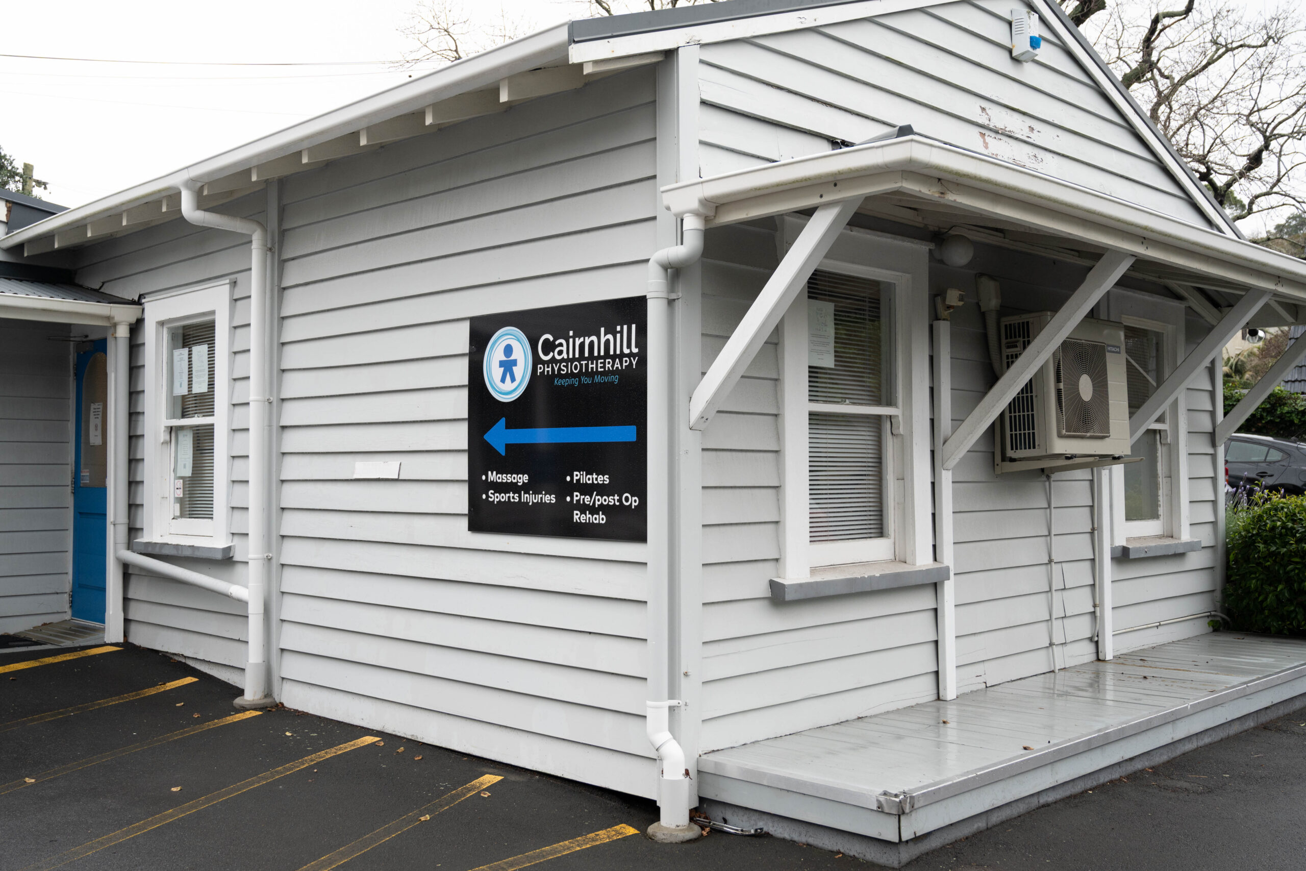 The restored homestead that houses Cairnhill Physiotherapy